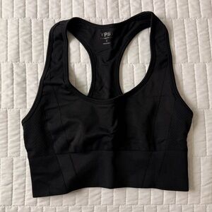 YPB Abercrombie Women's Black Sports Bra Size S